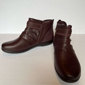 Earth Origins Women's Ankle Boots Merlot Size 10W